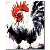 Painting by Numbers Rooster Animal Modern Animal Art